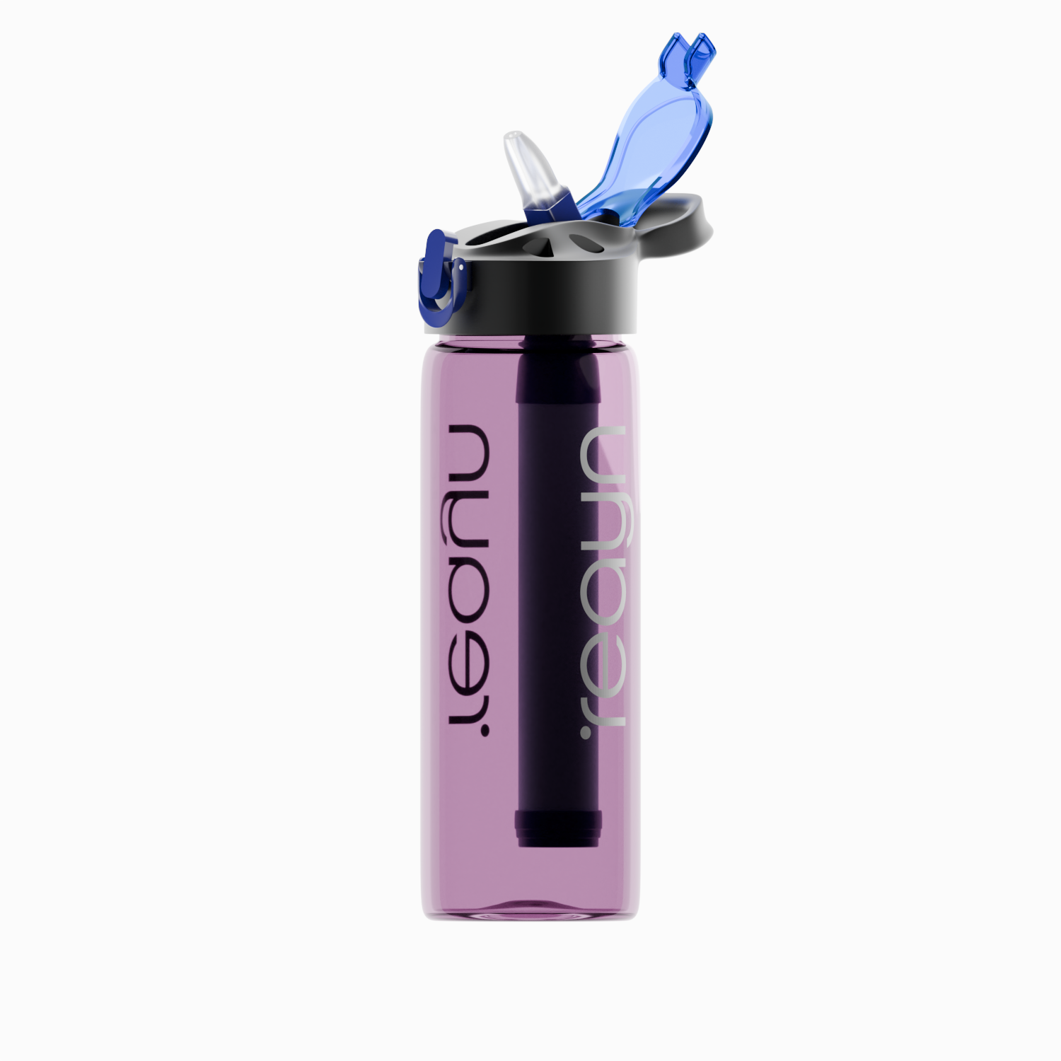 PureFlow Water Filter Bottle – 650 ML (Pink)