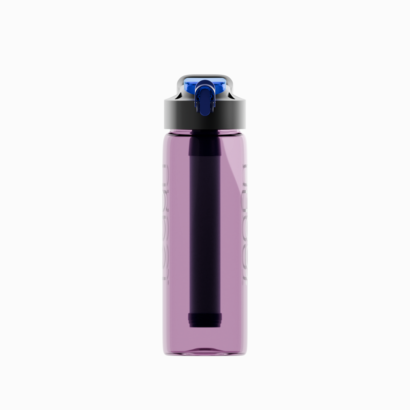 PureFlow Water Filter Bottle – 650 ML (Pink)-1