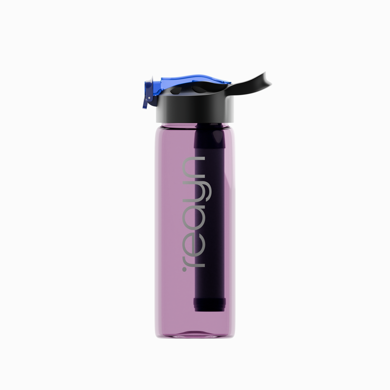 PureFlow Water Filter Bottle – 650 ML (Pink)-3