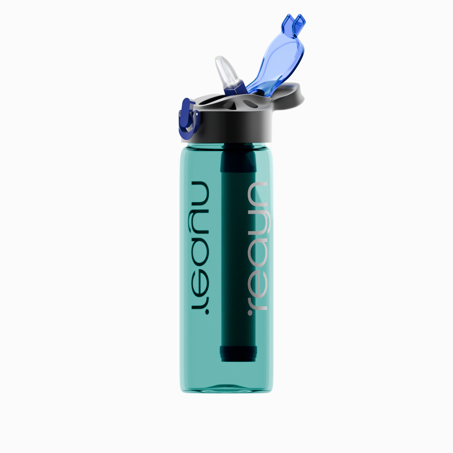 PureFlow Water Filter Bottle – 650 ML (Turqoise)-2