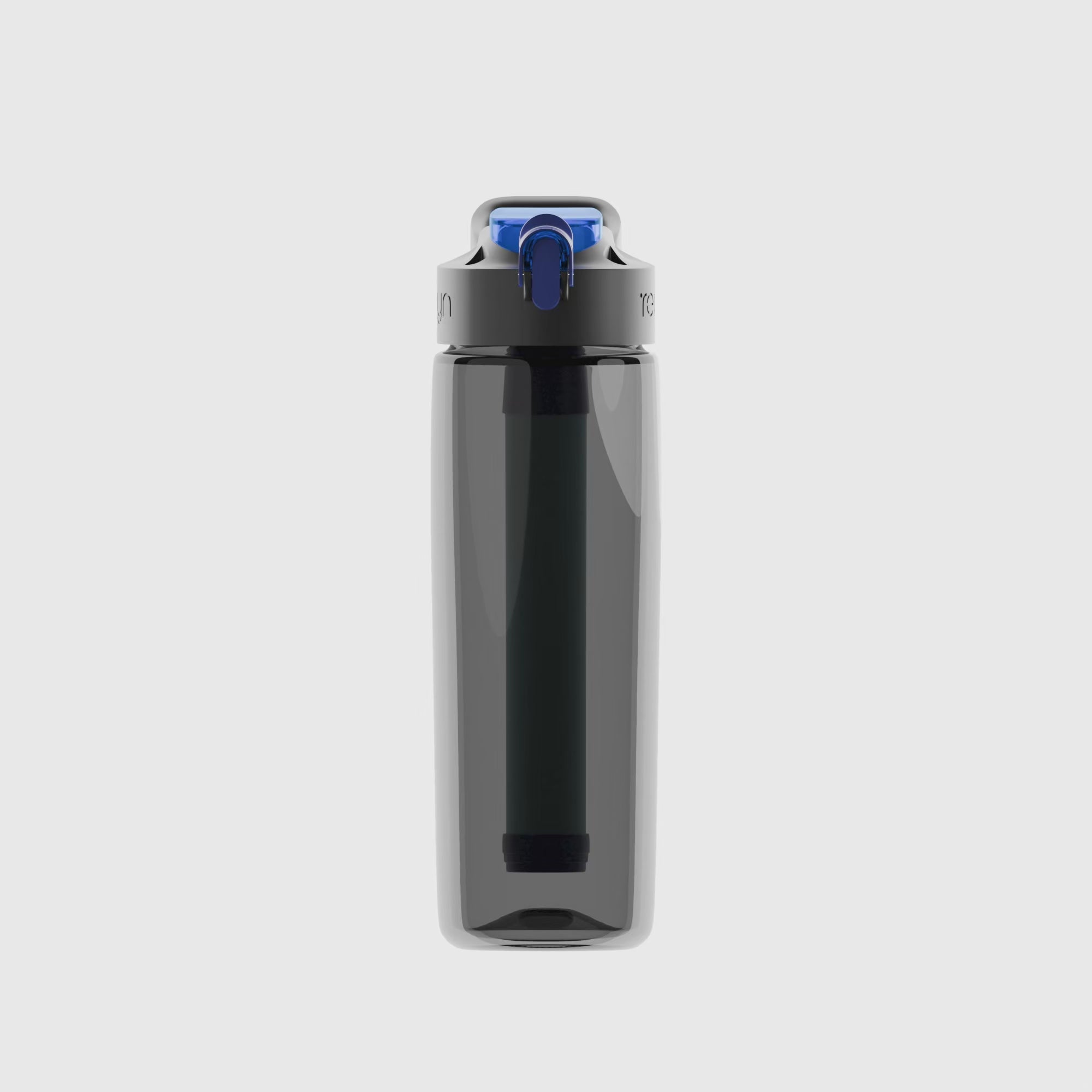 PureFlow Water Filter Bottle – 650 ML (Black)-1
