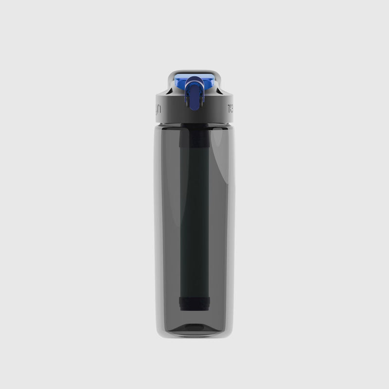 PureFlow Water Filter Bottle – 650 ML (Black)-1